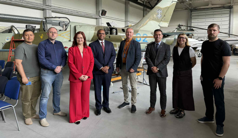 „Lockheed Martin“ delegacija lankėsi VILNIUS TECH – aptartos bendradarbiavimo galimybės gynybos ir inovacijų srityse
